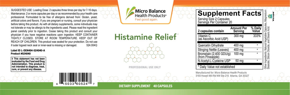 Histamine Relief